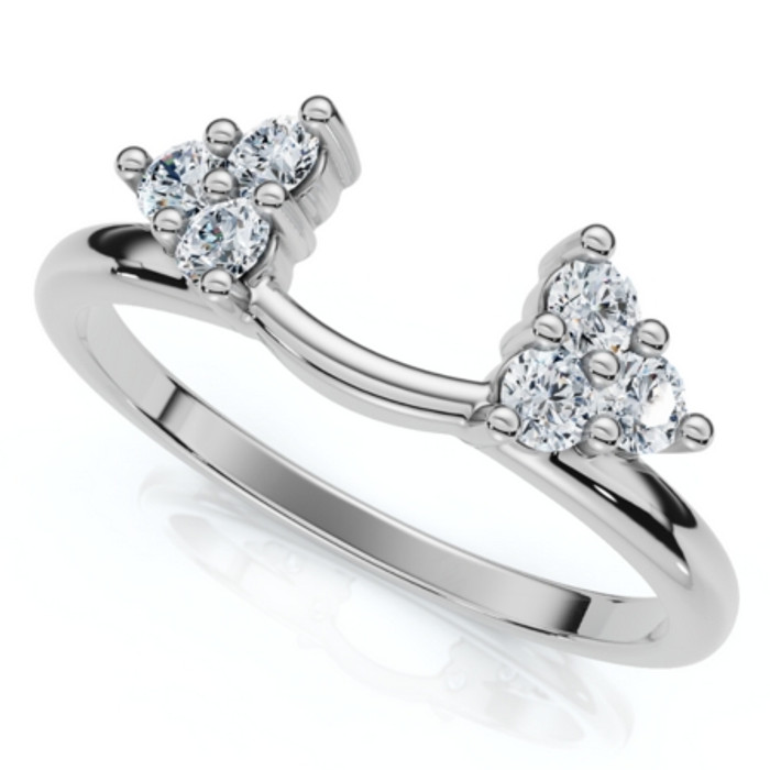 1/4Ct 6-Prong Diamond Guard Enhancer Insert Ring 14k Gold Lab Grown 1/4Ct 6-Prong Diamond Guard Enhancer Insert Ring 14k Gold Lab Grown