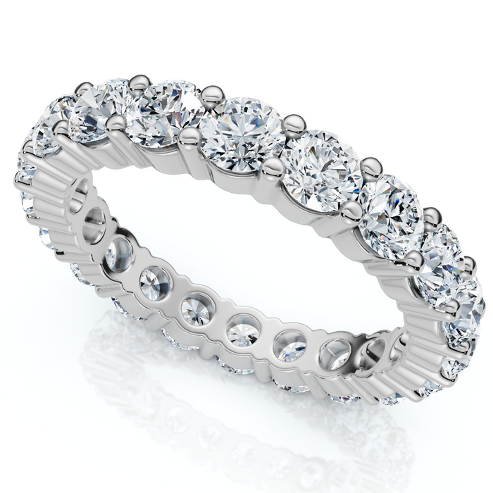 Platinum 3Ct Diamond Eternity Wedding Ring Lab Grown