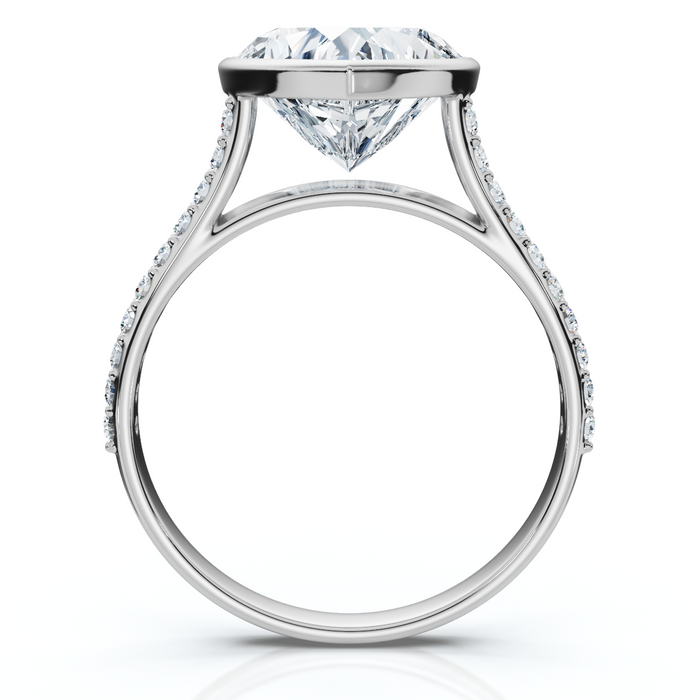 Certified 2 1/5Ct TW Heart Shape Diamond Engagement Ring 14k Grown Lab Grown Certified 2 1/5Ct TW Heart Shape Diamond Engagement Ring 14k Grown Lab Grown