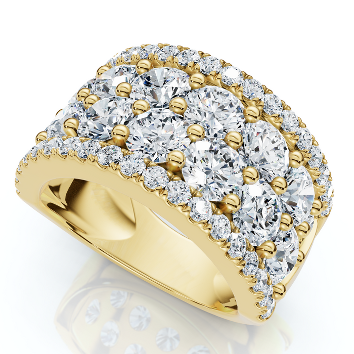 3 1/2Ct Diamond Wedding 11mm Wide Anniversary Ring 14k Gold Lab Grown 3 1/2Ct Diamond Wedding 11mm Wide Anniversary Ring 14k Gold Lab Grown