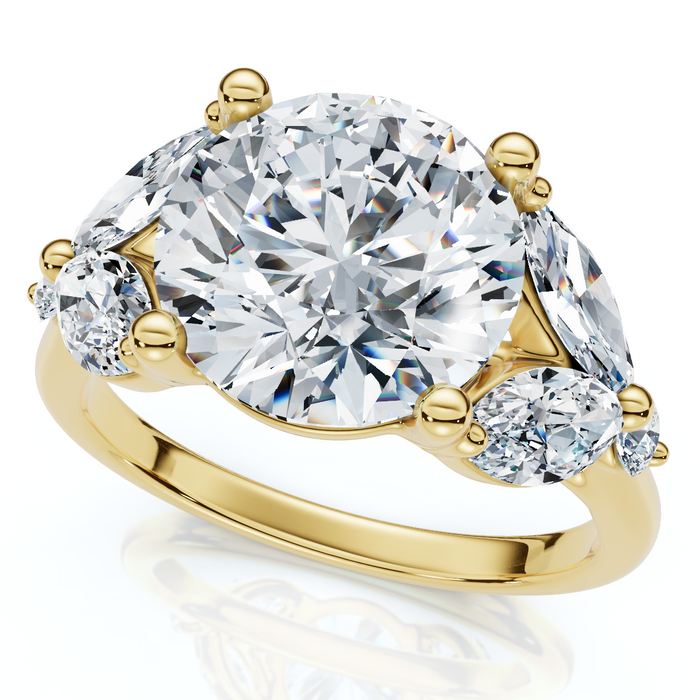 3 3/4Ct Certified Diamond Engagement Ring 14k Gold or Platinum Lab Grown 3 3/4Ct Certified Diamond Engagement Ring 14k Gold or Platinum Lab Grown