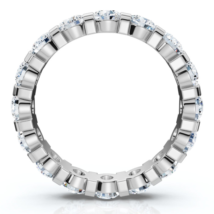 2 1/3Ct Bar Set Diamond Lab Grown Eternity Ring 14k Gold