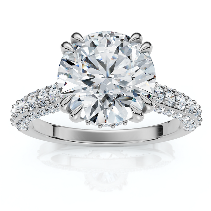 Certified 2 3/4Ct Diamond Engagement Ring 14k Gold Lab Grown Certified 2 3/4Ct Diamond Engagement Ring 14k Gold Lab Grown