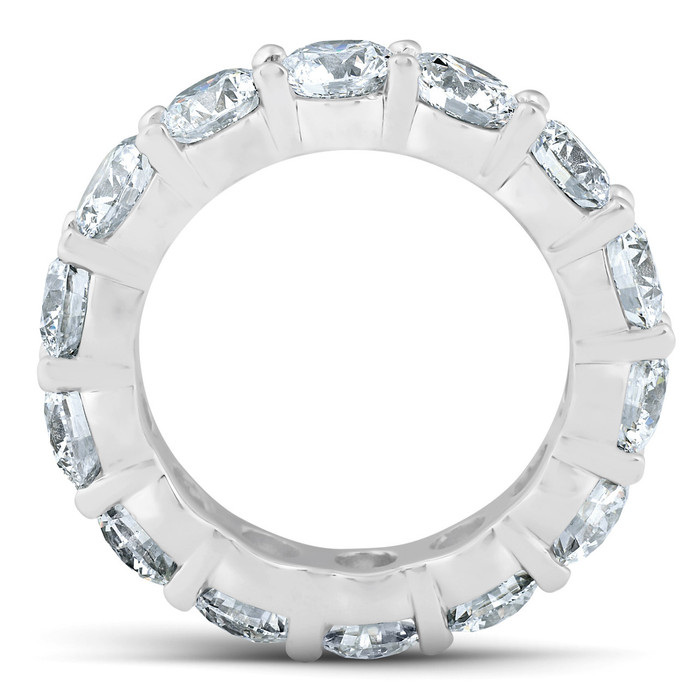 6 3/4 Ct Diamond Eternity Wedding Ring 14k White Gold Lab Grown 6 3/4 Ct Diamond Eternity Wedding Ring 14k White Gold Lab Grown