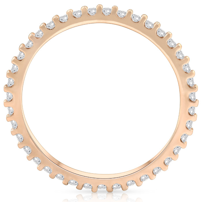 1/3ct Diamond Eternity Ring Available in 14k White, Yellow or Rose Gold
