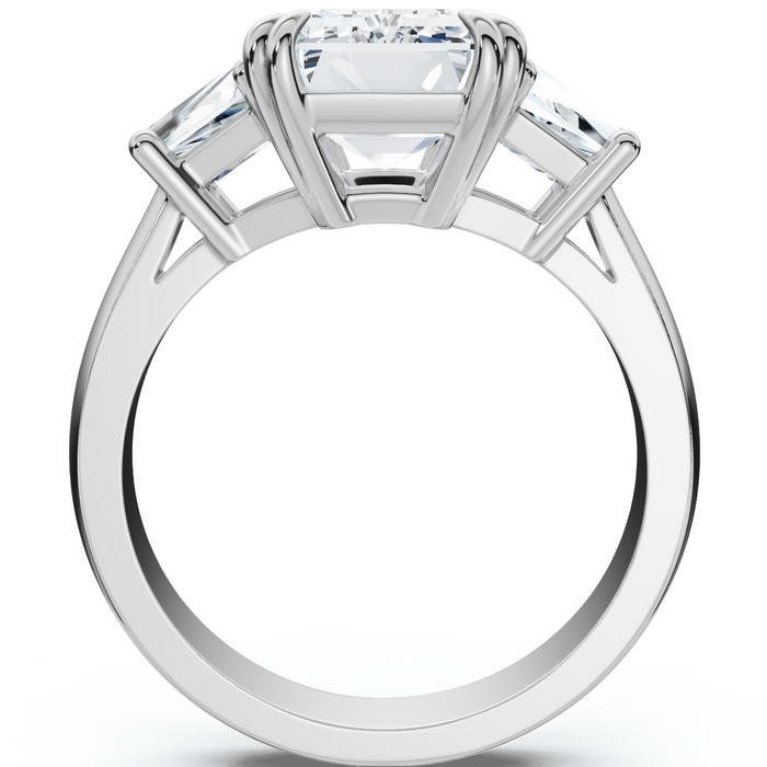 Certified 4.40Ct Emerald Diamond Engagement Ring 14k Gold or Platinum Lab Grown