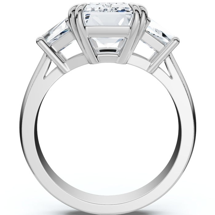 Certified 4.40Ct Emerald Diamond Engagement Ring 14k Gold or Platinum Lab Grown