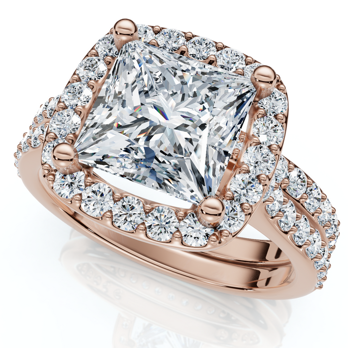 Certified 2 3/4Ct Princess Cut Diamond Engagement Wedding Ring Set 14k Lab Grown Certified 2 3/4Ct Princess Cut Diamond Engagement Wedding Ring Set 14k Lab Grown