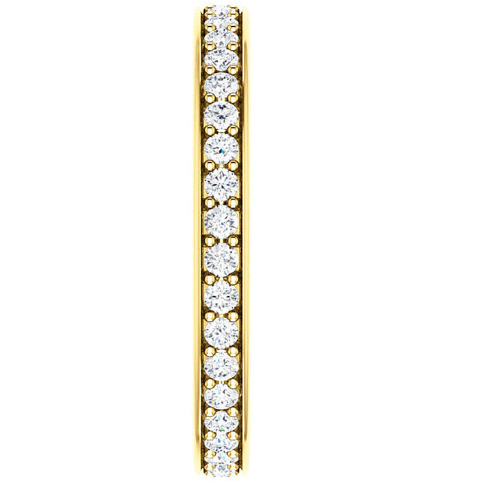 1/2 Ct Diamond Eternity Ring Womens Wedding Band 14k Yellow Gold EX3 Lab Grown 1/2 Ct Diamond Eternity Ring Womens Wedding Band 14k Yellow Gold EX3 Lab Grown