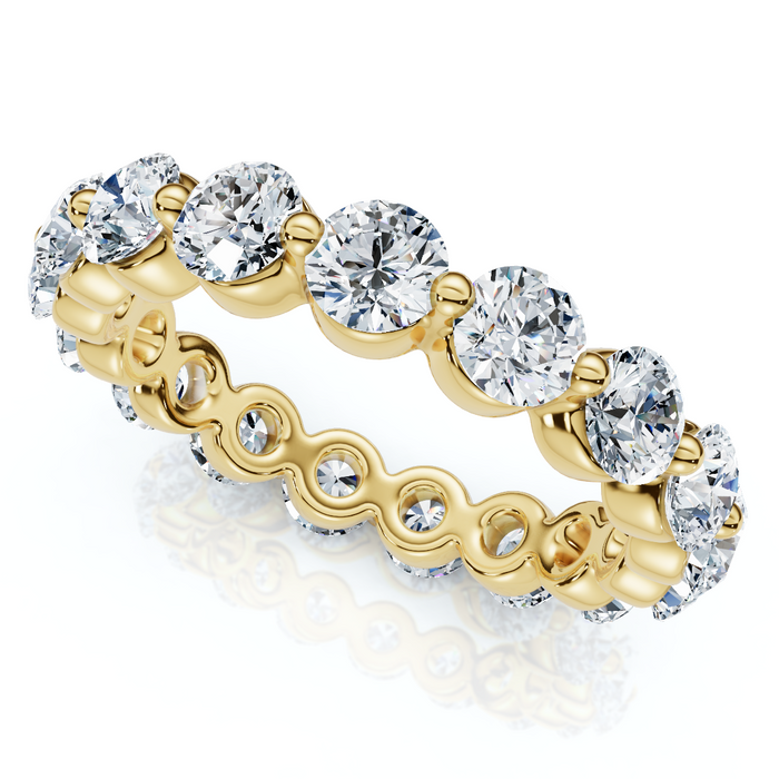 1 3/4Ct Single Prong Diamond Eternity Ring 14k Gold or Platinum Lab Grown