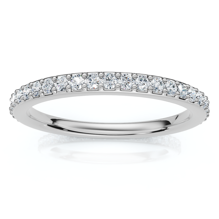 3/8Ct Diamond Eternity Ring 14k Gold or Platinum Lab Grown