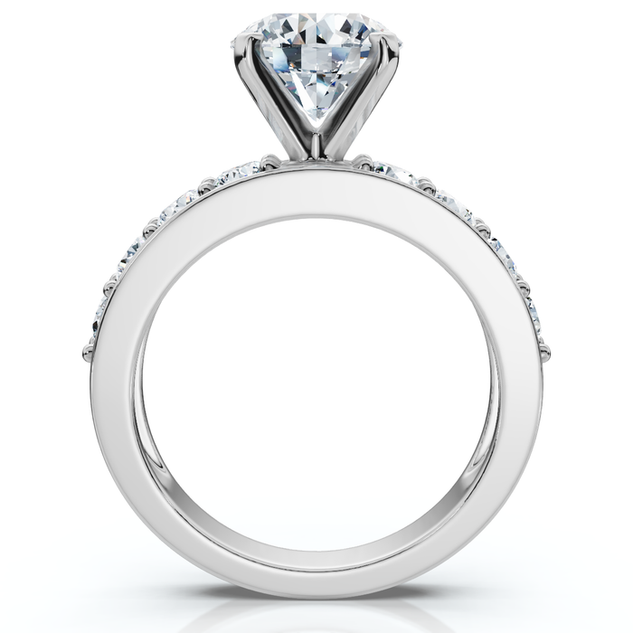 Certified 2.90Ct Round Diamond Engagement Ring 14k Gold or Platinum Lab Grown