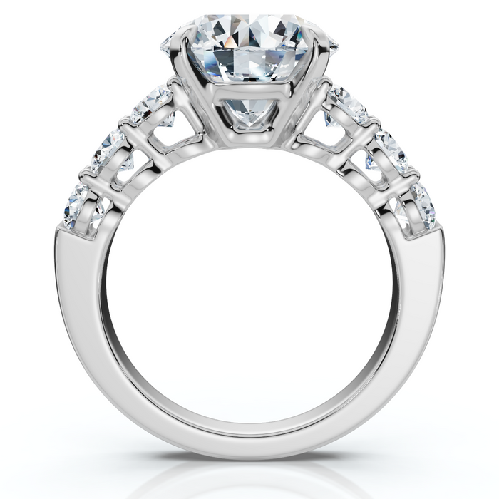 Certified 5Ct Diamond Engagement Ring 14k Gold or Platinum Lab Grown