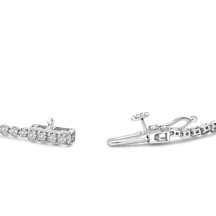 2Ct Diamond Lightweight 7" Tennis Bracelet 14k Gold Lab Grown