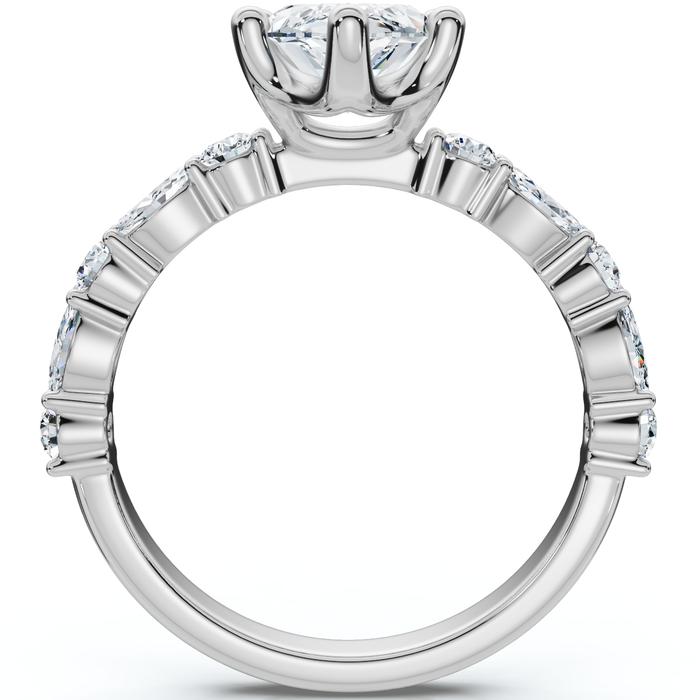 Certified 2 1/2Ct Fiona Marquise Diamond Engagement Ring 14k Gold Lab Grown
