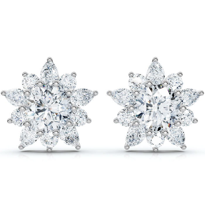 Certified 6 1/2 Cttw Amanda Lab-Grown Diamond Earrings in 10K Gold