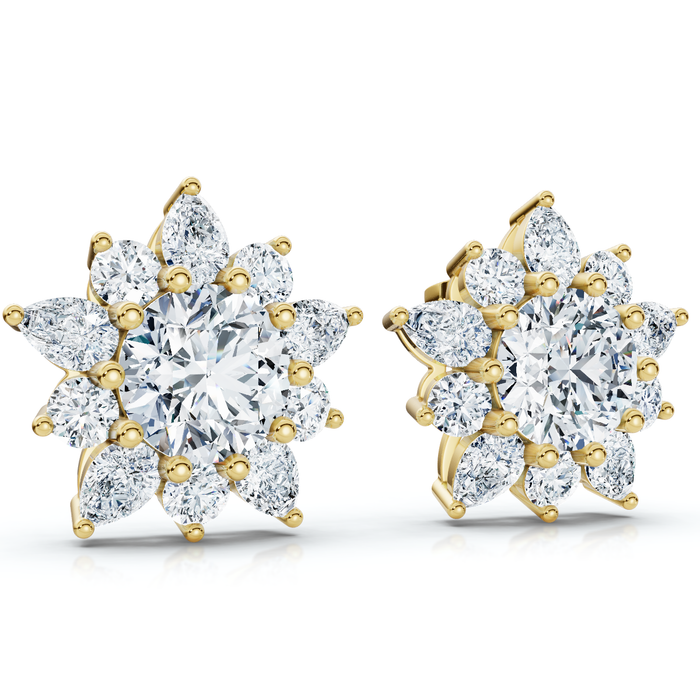 Certified 6 1/2 Cttw Amanda Lab-Grown Diamond Earrings in 10K Gold