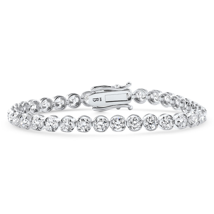 8.80Ct Diamond Angelica Tennis Bracelet 14k Gold 7" Lab Grown