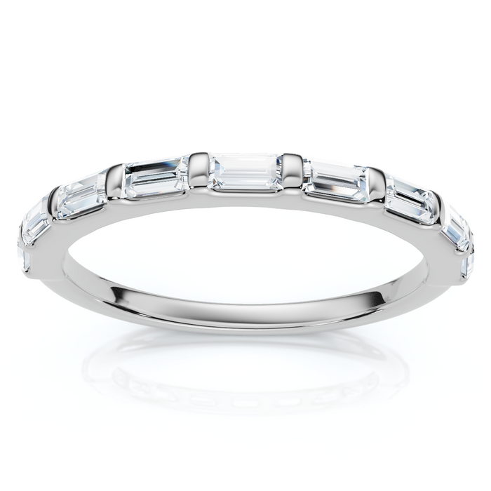 1/2Ct Baguette Diamond Anniversary Stackable Band 14k Gold or Platinum Lab Grown