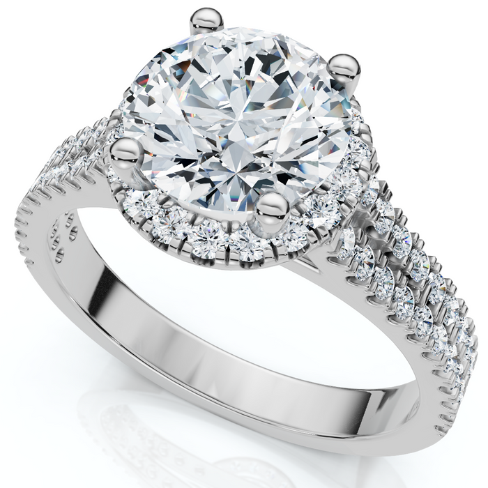 2 1/3Ct Diamond Waverly Lab Grown Engagement Ring White, Yellow or Rose Gold