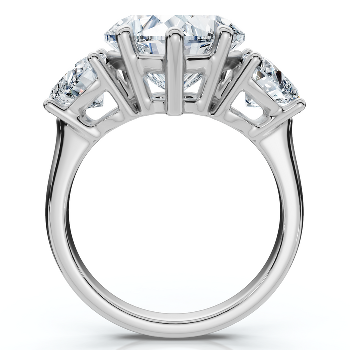 Certified 5Ct Heart Shape Diamond Engagement Ring 14k Gold or Platinum Lab Grown