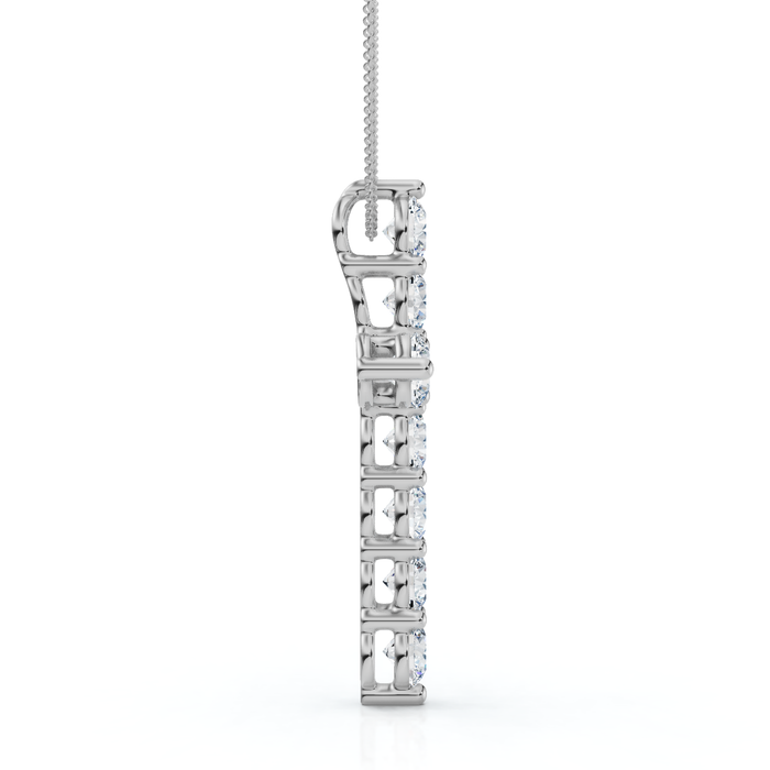 4Ct TW Diamond Cross Pendant 14k Gold Women's 18" Necklace Lab Grown