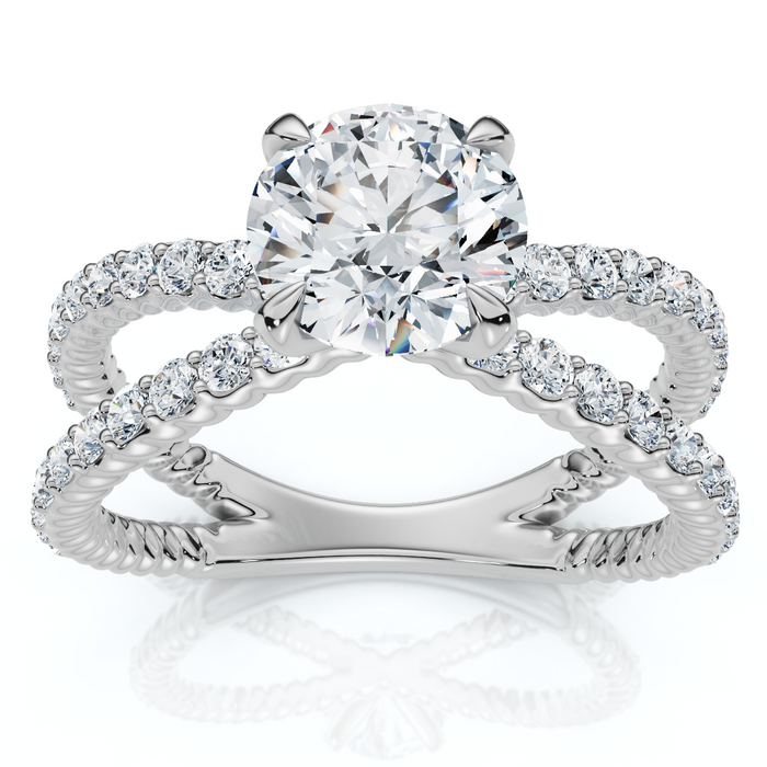 1.40Ct Tori Diamond Engagement Ring 14k Gold or Platinum Lab Grown