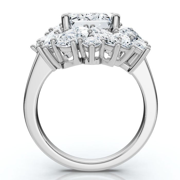 Certified 7Ct High Jewelry Diamond Ring 14k Gold Lab Grown
