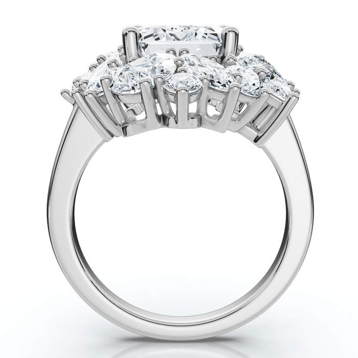 Certified 7Ct High Jewelry Diamond Ring 14k Gold Lab Grown Certified 7Ct High Jewelry Diamond Ring 14k Gold Lab Grown