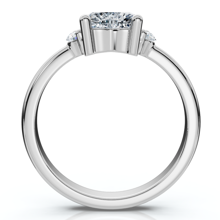 1 1/3Ct Cat Paw Shape Diamond Ring 14k Gold Lab Grown