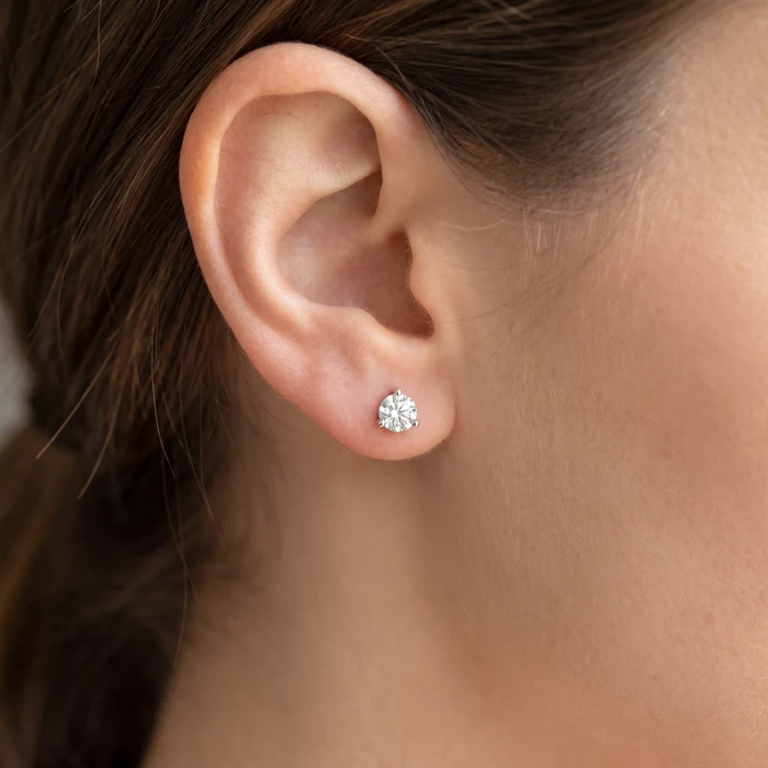 1/2 ct TDW Lab Grown Diamond Martni Studs 14k Gold