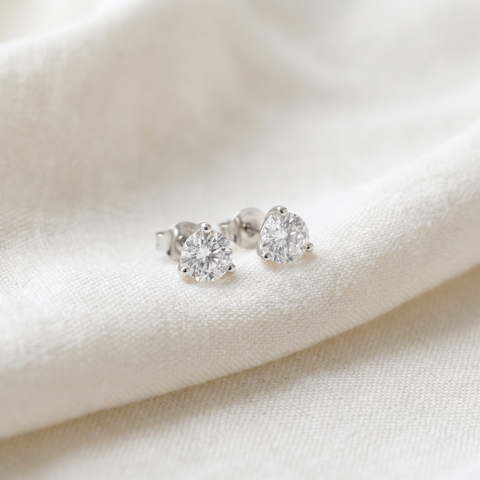 1/2 ct TDW Lab Grown Diamond Martni Studs 14k Gold