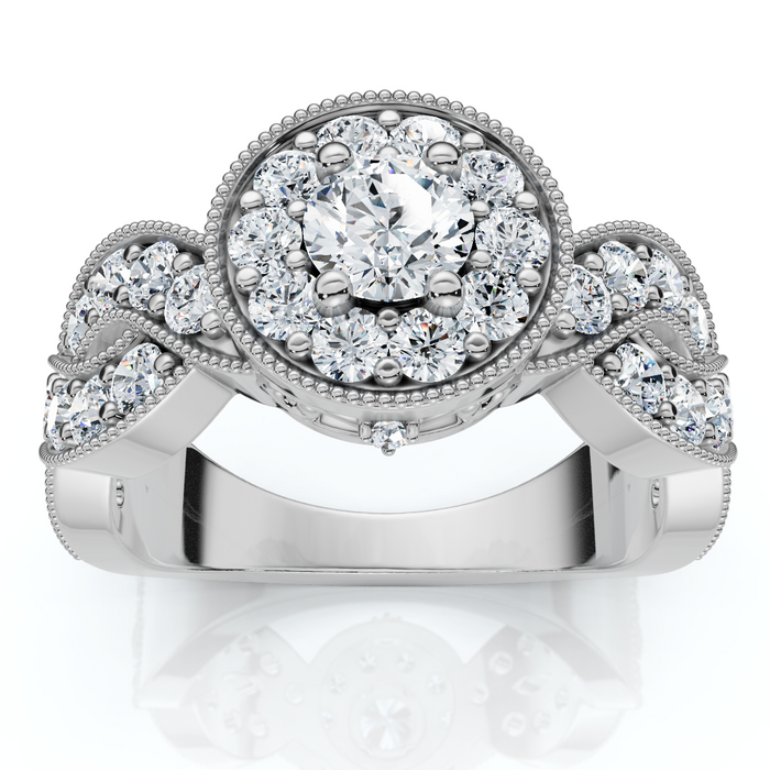 1Ct TW Wendy Diamond Engagement Ring 10k Gold Lab Grown