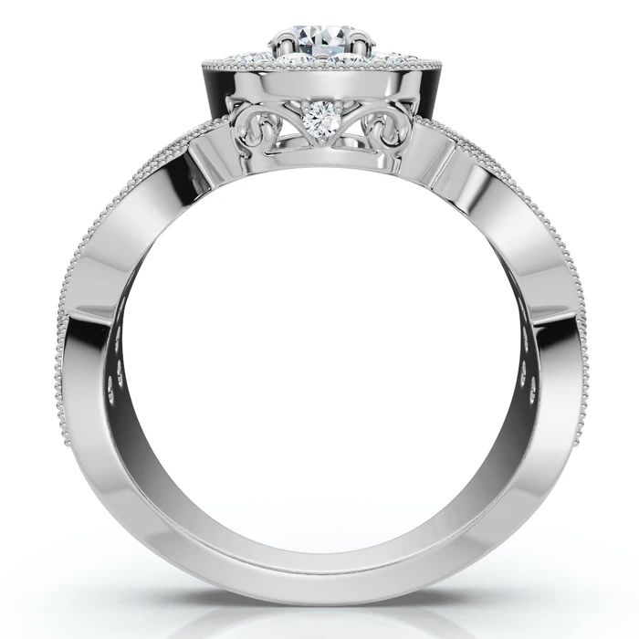 1Ct TW Wendy Diamond Engagement Ring 10k Gold Lab Grown