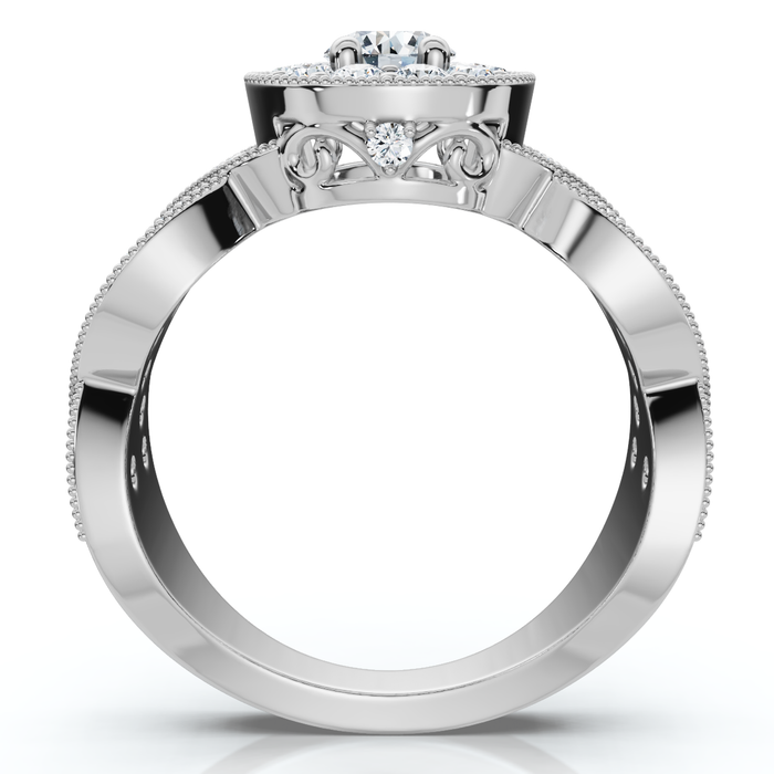 1Ct TW Wendy Diamond Engagement Ring 10k Gold Lab Grown