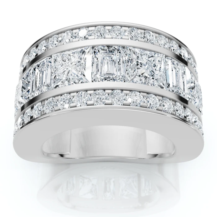5 3/4ct Bold Diamond Statement Ring 14k Gold or Platinum Lab Grown