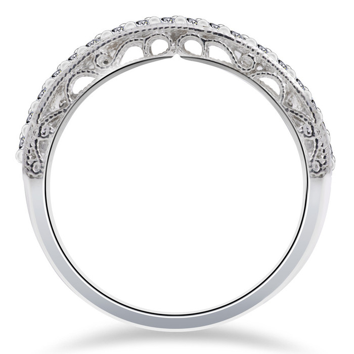 1/2 ct Vivian Lab Created Diamond Wedding Ring 14k White Gold
