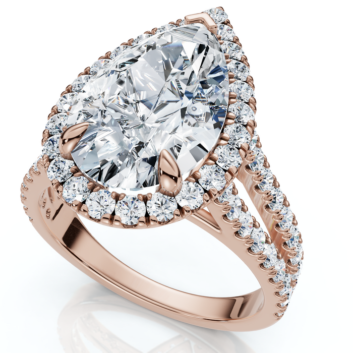 Certified 3 3/4Ct Pear Shape Diamond Engagement Ring 14k Gold or Pt Lab Grown Certified 3 3/4Ct Pear Shape Diamond Engagement Ring 14k Gold or Pt Lab Grown