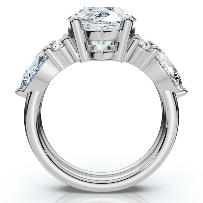 Certified 2.90Ct Pear Diamond Engagement Ring Set 14k Gold or Pt Lab Grown Certified 2.90Ct Pear Diamond Engagement Ring Set 14k Gold or Pt Lab Grown