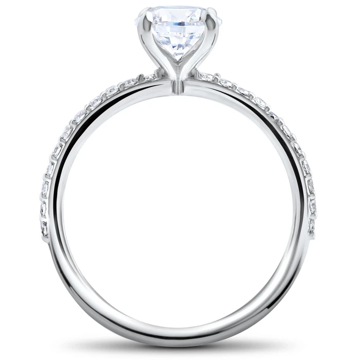 3/4 ct Lab Created Diamond Sophia Engagement Ring 14k White Gold