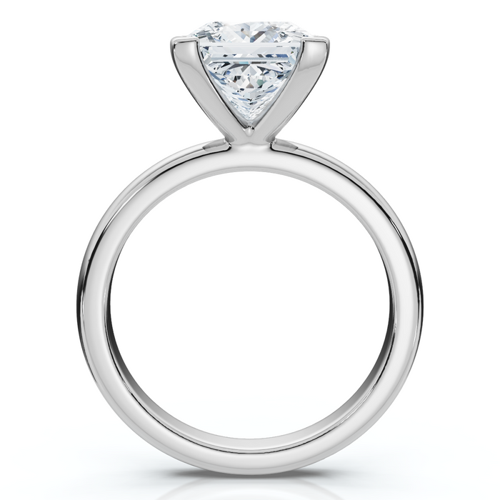 Certified 2 1/2Ct Princess Cut Diamond Engagement Ring 14k Gold or Pt Lab Grown