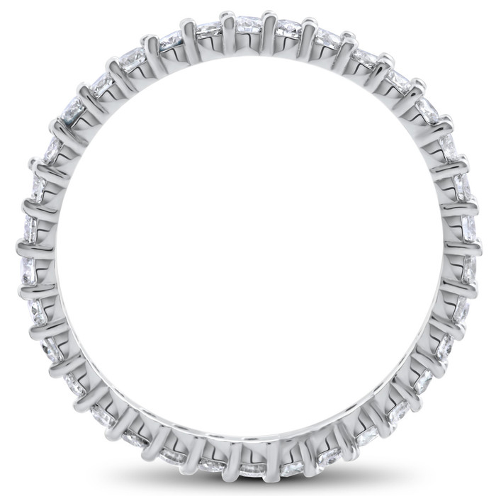 2 ct Eco Freindly Lab Created Diamond Madelyn Halo Engagement Ring & Eternity Ring