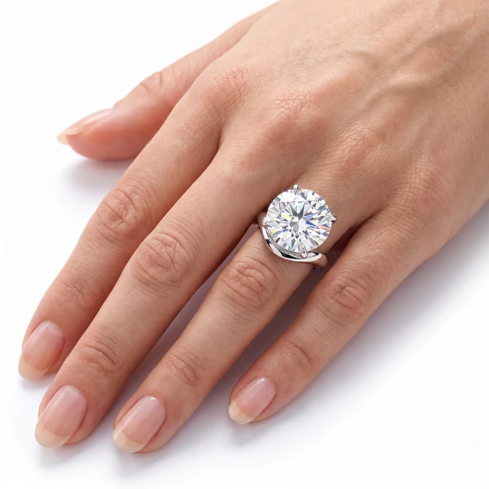 Certified 5Ct Diamond Ferra Engagement Anniversary Ring 14k Gold Lab Grown