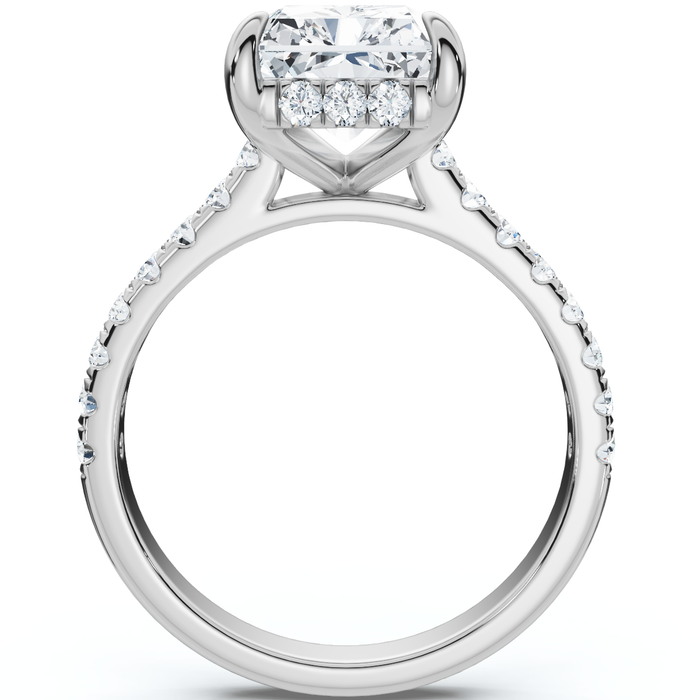 Certified 4 1/2Ct Juliana Radiant Cut Diamond Engagement Ring 14k Gold Lab Grown