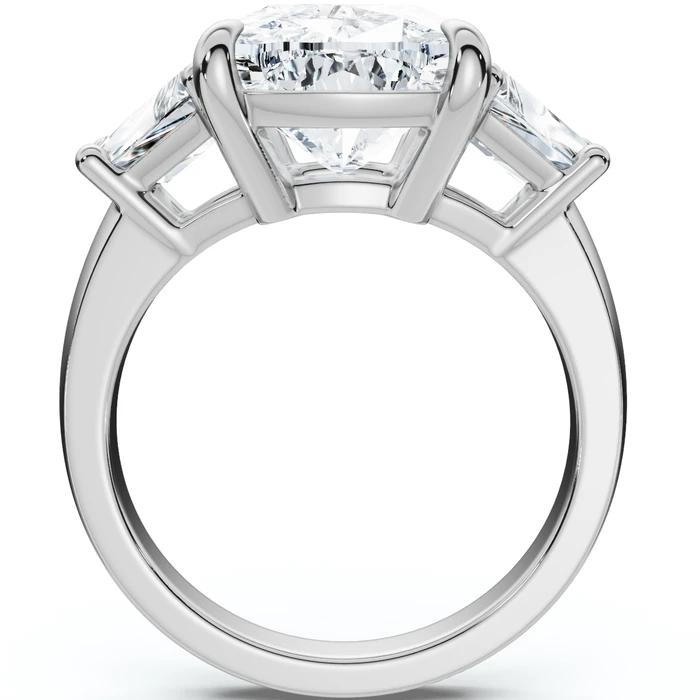 Certified 5.23Ct Cushion Terri Diamond Engagement Ring 14k Gold Lab Grown