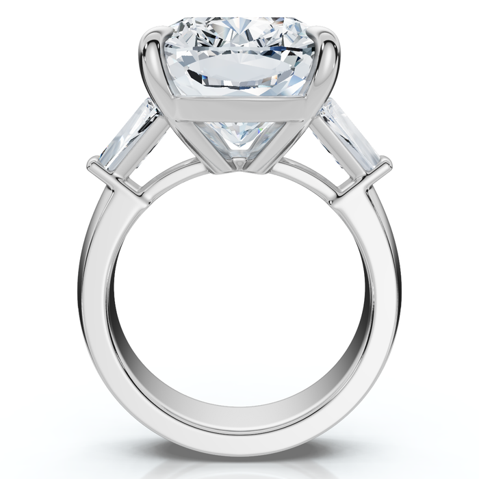 Certified 11Ct Ashely Elongated Cushion Lab Diamond Engagement Ring 14k Gold