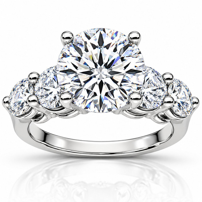 Certified 3 1/2Ct Diamond Engagement Ring 14k Gold or Platinum Lab Grown