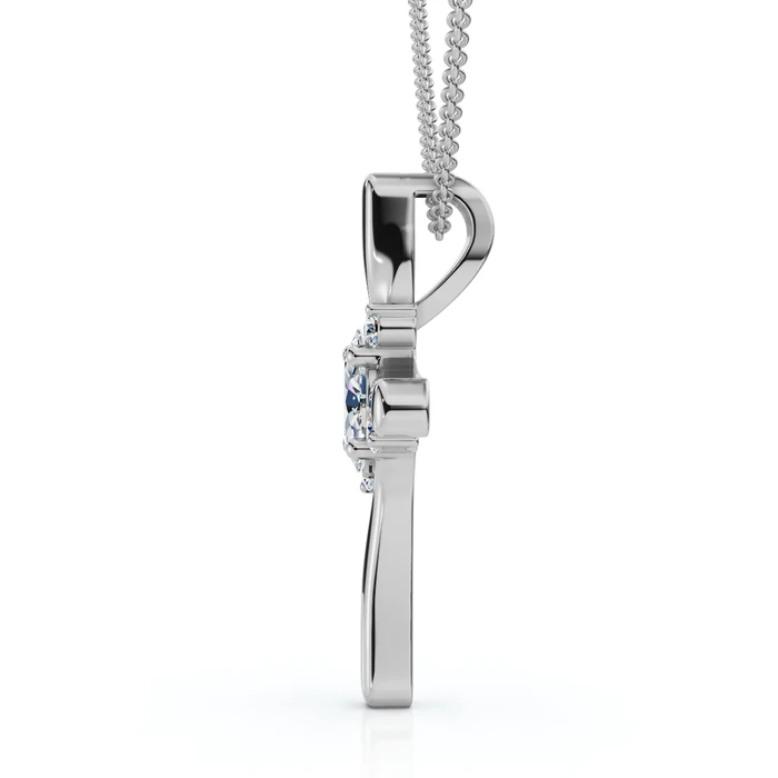 1/2Ct Diamond Cross 10k Gold Lab Grown