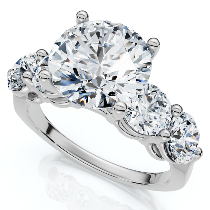 Certified 3 1/2Ct Diamond Engagement Ring 14k Gold or Platinum Lab Grown