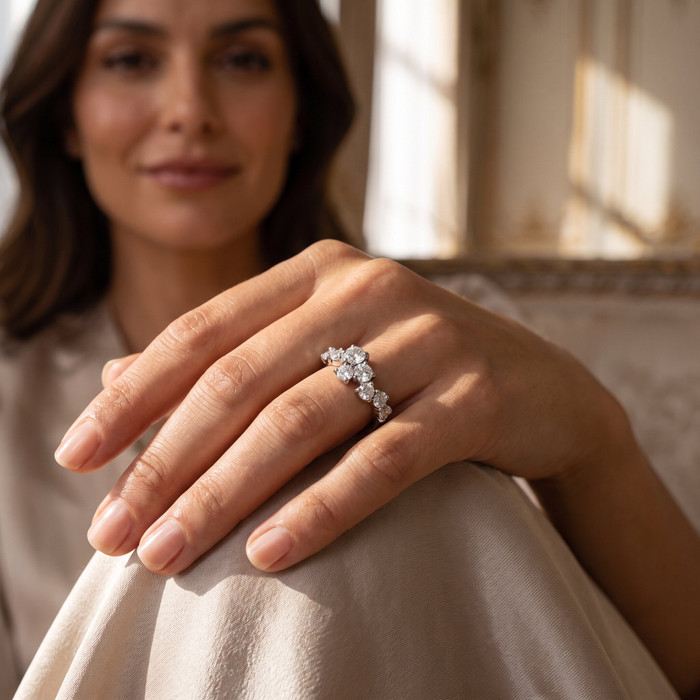 2Ct TW Diamond Constellation Anniversary Ring 14k Gold or Platinum Lab Grown